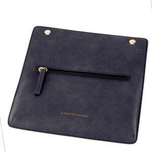 Kapten & Son Umea Pro Pouch Black 9” X 9” Vegan Leather Dust bag included